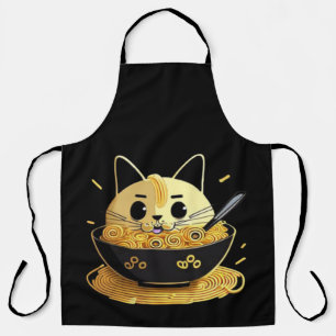 猫とラーメン エプロン