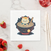 猫とラーメン スタンダードランチョンナプキン (インサイチュ)