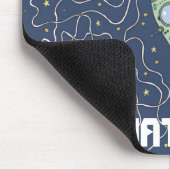 猫とロケットの宇宙パーソナライズされた子 マウスパッド (コーナー)