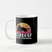 猫とロッククライミング メンズ レディース 猫 コーヒーマグカップ (左)