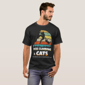 猫とロッククライミング ヴィンテージ Tシャツ (正面フル)