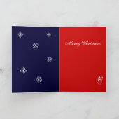 猫とロビンが登場するカワイイクリスマスカード シーズンカード (内部)