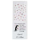 猫とワインおもしろい引用文 ワインギフトバッグ (正面)