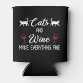 猫とワインで素晴らし 缶クーラー (正面)