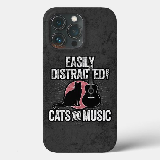 猫とワインのケースメイトiPhonに簡単に気を取られる Case-Mate iPhoneケース (裏面)