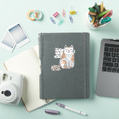 猫と一緒が最高 ドゥードル シール (iPadカバー)