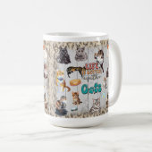 猫と一緒が最高 パーソナライズ可能 コーヒーマグカップ (正面右)