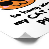 猫と一緒にピラティスをしたい。 ポスター (角)