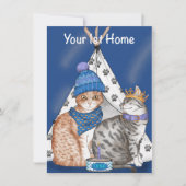 猫と一緒に作った最初のホームカード シーズンカード (正面)