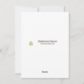 猫と一緒に作った最初のホームカード シーズンカード (裏面)