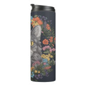 猫と一緒に居心地が良くてかわいい タンブラー (回転右)