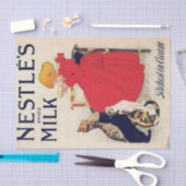 猫と一緒に暮らす女の子，ヴィンテージのポスター，アレクサンドル・ステインレン 薄葉紙 (クラフト)