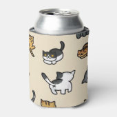 猫と一緒に涼しい 缶クーラー (缶正面)