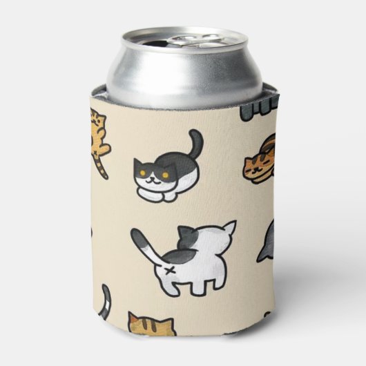 猫と一緒に涼しい 缶クーラー (缶正面)