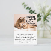 猫と一緒に移動した住所の変更 案内ポストカード (スタンド正面)