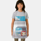 猫と一緒に電車に行く エプロン (インサイチュ)
