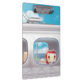 猫と一緒に電車に行く クリップボード (右)