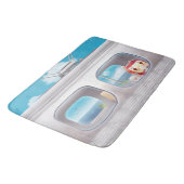 猫と一緒に電車に行く バスマット (アングル)