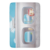 猫と一緒に電車に行く バスマット (正面縦)