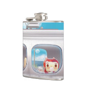 猫と一緒に電車に行く フラスク (左)