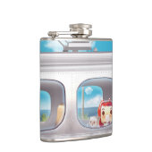 猫と一緒に電車に行く フラスク (右)