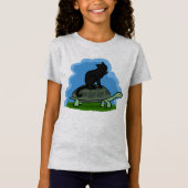 猫と亀 Tシャツ (正面)