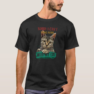 猫と予定があるんです 猫 Tシャツ