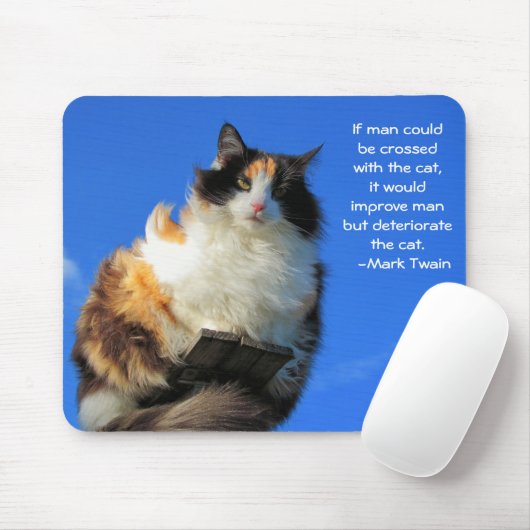 猫と交差する人か。 -トワイン マウスパッド (マウス)