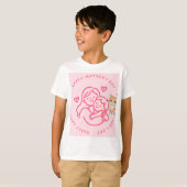 猫と仔猫のデザインTシャツ Tシャツ (正面フル)