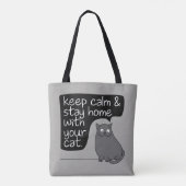 猫と保暮らしていらっしゃる トートバッグ (裏面)