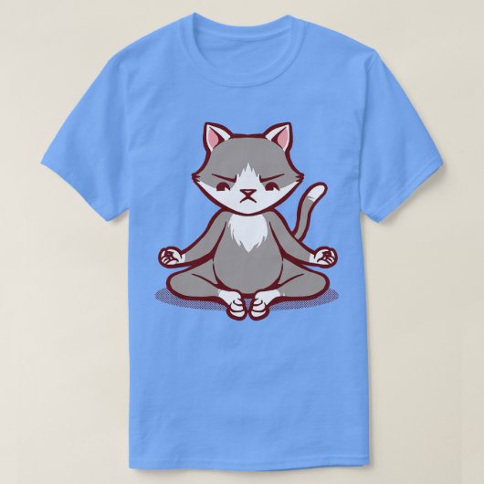 猫と動物の瞑想禅宗(Tobe Fonsec) Tシャツ (デザイン正面)