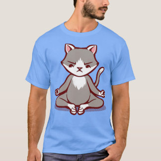 猫と動物の瞑想禅宗(Tobe Fonsec) Tシャツ