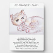 猫と友達の詩が素敵 フォトプラーク (正面)