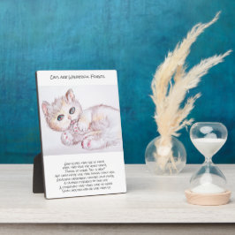 猫と友達の詩が素敵 フォトプラーク