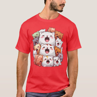 猫と友達の鳴き声 ビンテージ Tシャツ