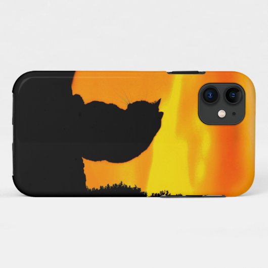 猫と夕日  Case-Mate iPhoneケース (裏面(横))