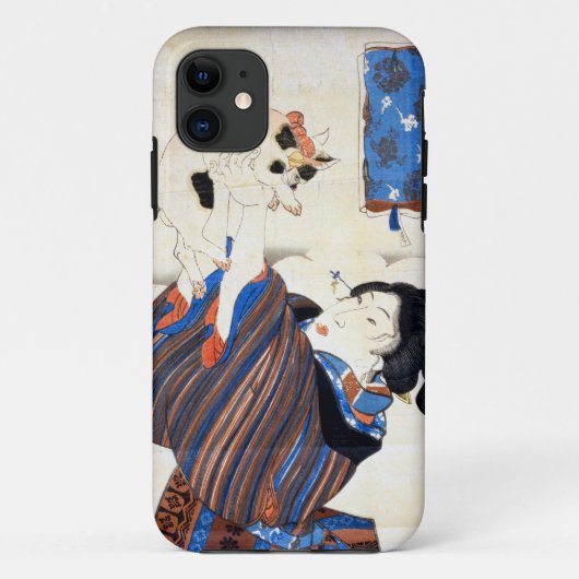 猫と女,国芳猫と女,国芳,浮世絵 Case-Mate iPhoneケース (裏面)