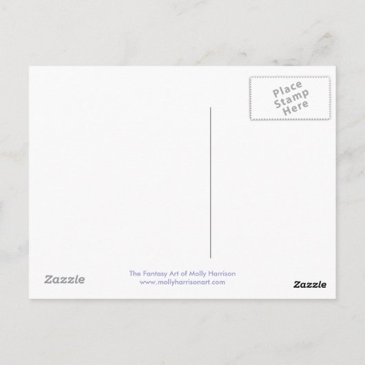 猫と妖精のはがきを抱擁 ポストカード (裏面)