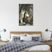 猫と子ネコby Tree キャンバスプリント (インサイチュ (寝室))