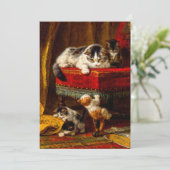 猫と子猫が椅子で遊ぶ セーブザデート (スタンド正面)