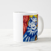 猫と子猫たち ジャンボコーヒーマグカップ (正面右)