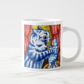 猫と子猫たち ジャンボコーヒーマグカップ (右)