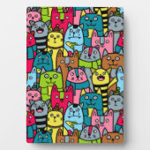 猫と子猫たち フォトプラーク (正面)