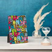 猫と子猫たち フォトプラーク (側面)