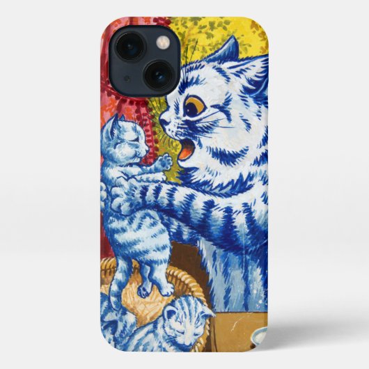 猫と子猫たち iPhoneケース (裏面)