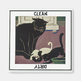 猫と子猫の食洗機磁石 マグネット