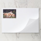 猫と子猫ファインアート ペーパーパッド (折り畳み)