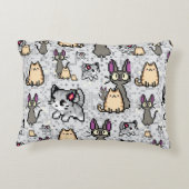 猫と子猫2 アクセントクッション (裏面)