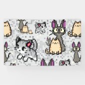 猫と子猫2 横断幕 (横)