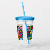 猫と子猫 アクリルタンブラー (左)